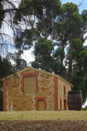 Foto de Antigua casa de piedra en Willunga Australia Meridional - Imagen libre de derechos