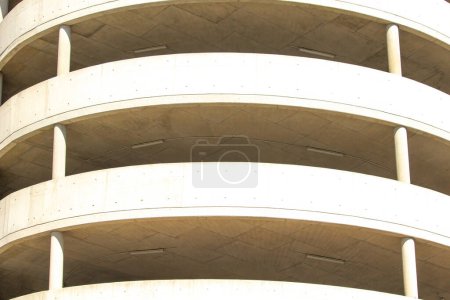 Multi Level Parking in big city Parking Space Background