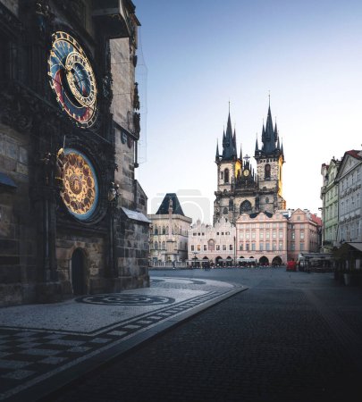 Astronomical Clock in the old town of Prague, Czech Republic