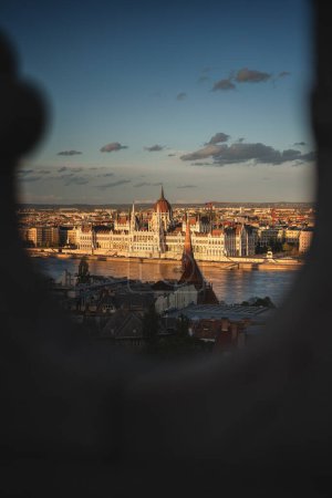 Photo for Morning view on the Hungarian Parliament in Budapest - Royalty Free Image