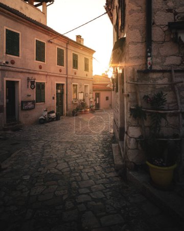 Photo for Narrow streets in the old town of Rovinj, Croatia - Royalty Free Image