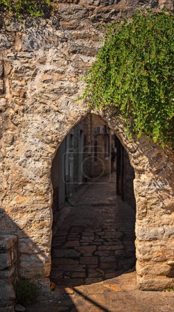 Gate in the wall of Budva, Montenegro