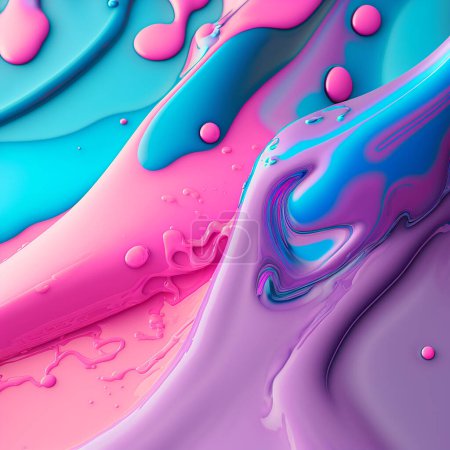 Foto de A paint splash colorfull rainbow paint or ink design - Imagen libre de derechos