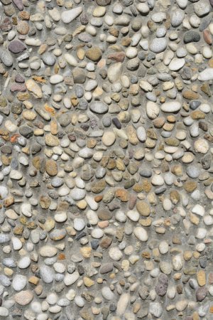 Photo for Detail of an outside wall surface made with small gravel - Royalty Free Image