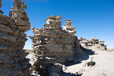 Téléchargez les photos : Formations rocheuses étranges au Fantasy Canyon près de Vernal Utah. - en image libre de droit