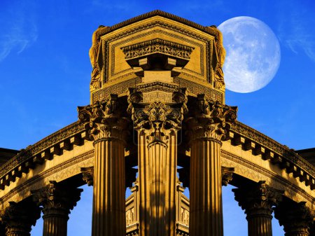 Palace of Fine Arts as a public building in San Francisco California architecture