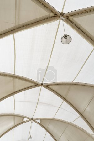Photo for Image of an industrial mall tent covering - Royalty Free Image