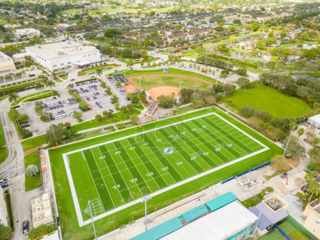Photo for Davie, FL, USA - January 3, 2022: Aerial photo AD Griffin Sport Complex - Royalty Free Image