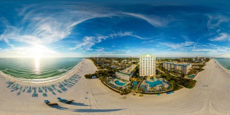 Téléchargez les photos : Aerial photo Lido Key Beach Sarasota FL USA - en image libre de droit
