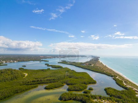 Foto de Foto aérea reserva natural Sarasota Florida EE.UU. - Imagen libre de derechos