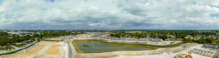 Foto de Aerial panorama development preconstruction site Miami FL - Imagen libre de derechos
