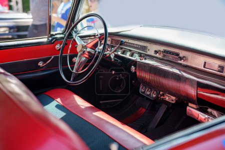 Foto de Foto interior de un coche clásico americano vintage - Imagen libre de derechos