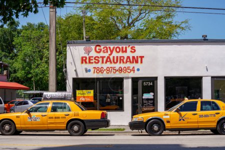 Photo for Little Haiti Miami, FL, USA - April 18, 2023: Gayous Restaurant in Little Haiti Miami - Royalty Free Image