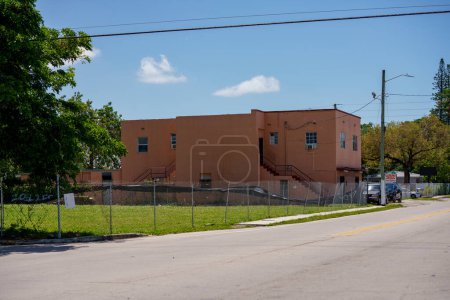 Photo for Little Haiti Miami, FL, USA - April 18, 2023: Image of a church building in Little Haiti Miami - Royalty Free Image