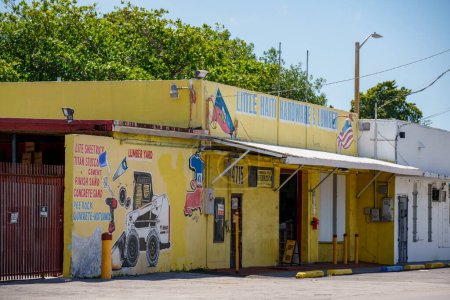 Photo for Little Haiti Miami, FL, USA - April 18, 2023: Little Haiti Hardware Lumber store - Royalty Free Image