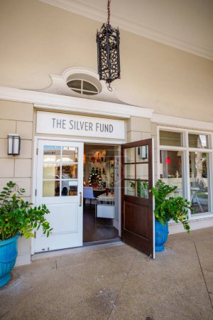 Photo for Palm Beach, FL, USA - May 11, 2023: Image of The Silver Fund on Worth Avenue - Royalty Free Image