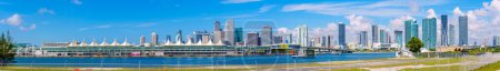 Photo for Miami, FL, USA - June 15, 2023: Large panorama Downtown Miami FL circa Summer 2023 - Royalty Free Image