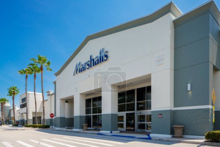Photo for Stuart, FL, USA - July 1, 2023: Marshalls retail store at Pineapple Commons Stuart Florida - Royalty Free Image