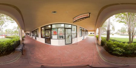 Photo for Weston, FL, USA - July 17, 2023: 360 panorama equirectangular photo of dry cleaning and laundry store - Royalty Free Image