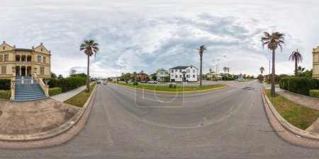Photo for 360 equirectangular photo residential homes on Galveston Island Texas - Royalty Free Image