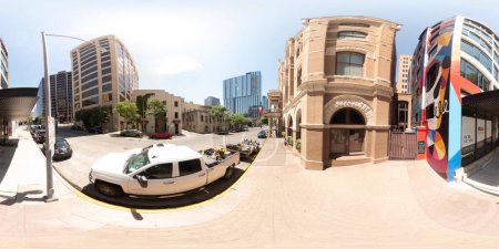 Photo for Austin, TX, USA - July 24, 2023: 360 equirectangular photo of The Driskill Hotel Downtown Austin Texas - Royalty Free Image