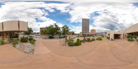 Photo for Colorado Springs, CO, USA - July 26, 2023: 360 photo of Pikes Peak Library District Penrose Library Colorado SPrings - Royalty Free Image