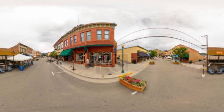 Photo for Salida, CO, USA - July 27, 2023: 360 equirectangular panorama Opla Boutique Salida Colorado - Royalty Free Image
