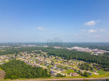Foto de Residencias de fotos aéreas en Beaumont Texas - Imagen libre de derechos
