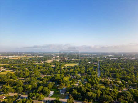 Foto de Foto aérea de barrios residenciales en Brenham Texas - Imagen libre de derechos