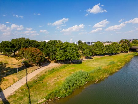 Photo for Aerial photo Martin Luther King Jr Park Waco Texas - Royalty Free Image