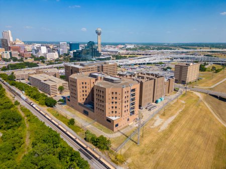 Foto de Foto aérea Centro de Detención Torre Norte Dallas Texas cárcel - Imagen libre de derechos