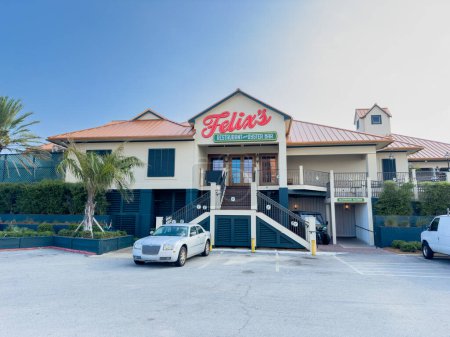Photo for Pensacola Beach, FL, USA - July 21, 2023: Photo of Felixs Restaurant and Oyster Bar - Royalty Free Image
