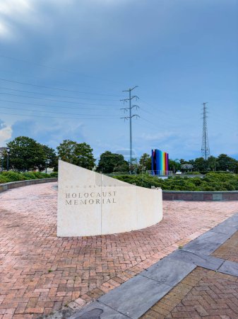 Photo for New Orleans, LA, USA - July 22, 2023: Photo of the Holocaust Memorial New Orleans - Royalty Free Image