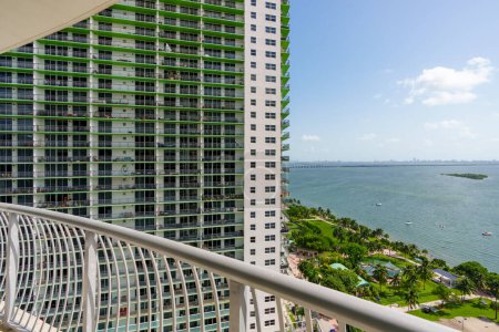 Photo for Photo from a Miami balcony with bay views - Royalty Free Image