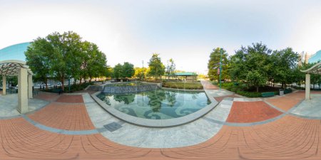 Photo for Centennial Olympic Park in Atlanta GA USA shot with a 360 vr equirectangular camera - Royalty Free Image