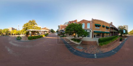 Photo for 360 image of old shops at Downtown Tallahassee Florida USA - Royalty Free Image