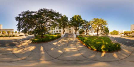 Photo for 360 equirectangular photo government buildings in Downtown Tallahassee FL USA - Royalty Free Image