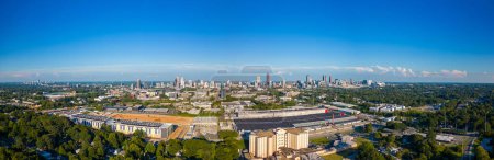 Photo for Aerial panorama photo Fulton County Jail with view of Atlanta - Royalty Free Image