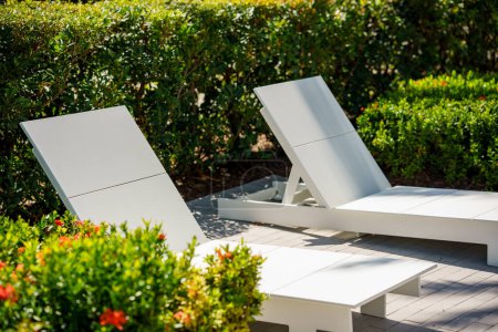 Photo for Stock image of outdoor patio furniture - Royalty Free Image