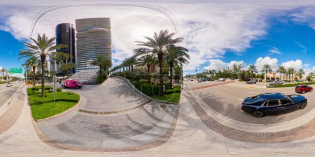 Photo for Sunny Isles Beach, FL, USA - October 6, 2023: 360 equirectangular photo Turnberry Ocean club Residences - Royalty Free Image