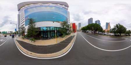 Photo for Miami, FL, USA - October 6, 2023: 360 equirectangular photo The Elser Downtown Miami - Royalty Free Image