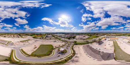 Téléchargez les photos : Pembroke Pines, Floride, États-Unis - 15 octobre 2023 : Site de construction de Merrick Square Pembroke Pines Floride - en image libre de droit