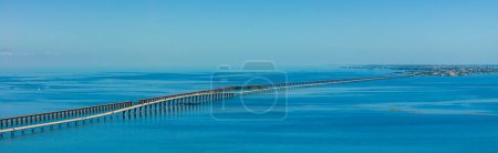 Panorama aéreo 7 Mile Bridge Florida Keys