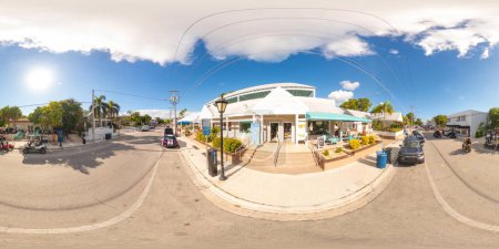 Photo for Key West, FL, USA - October 21, 2023: Funky Chicken Resort Wear and Gifts Key West 360 equirectangular stock photo - Royalty Free Image