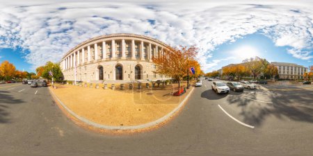 Foto de Washington DC, EE.UU. - 28 de octubre de 2023: Oficina Nacional del Centro de Desarrollo Infantil Washington DC. 360 panorama VR equirectangular foto - Imagen libre de derechos