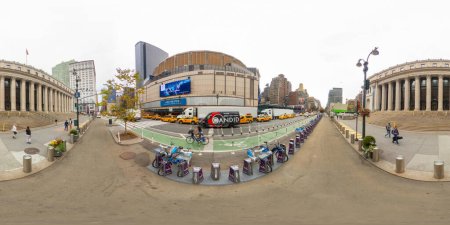 Photo for New York, NY, USA - October 27, 2023: The Theater at Madison Square Garden New York USA. 360 VR equirectangular photo - Royalty Free Image