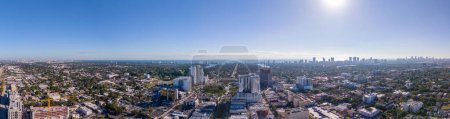 Foto de Panorama aéreo Downtown Hollywood Florida Enero 2024 - Imagen libre de derechos