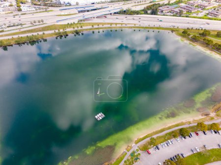 Photo for Lakes at Tropical Park Miami circa 2024 photo prints - Royalty Free Image