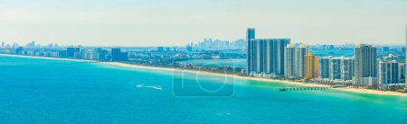 Photo for Aerial drone panorama Sunny Isles Beach FL 2024 - Royalty Free Image