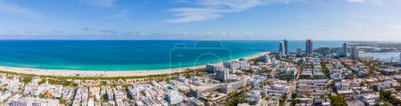 Foto de Panorama aéreo Miami Beach vacaciones de primavera 2024 - Imagen libre de derechos